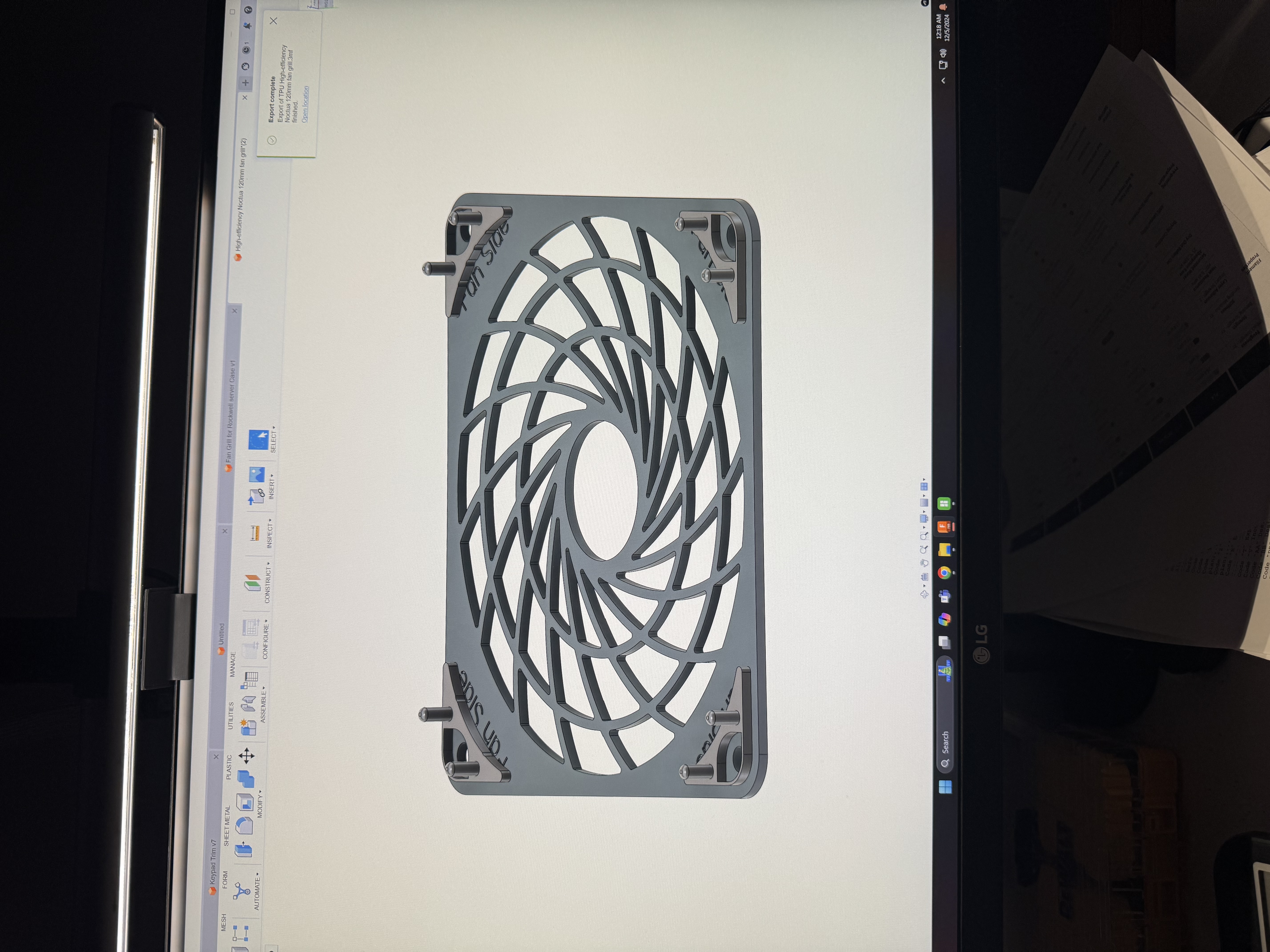 Noctua 120mm Fan Grille TPU