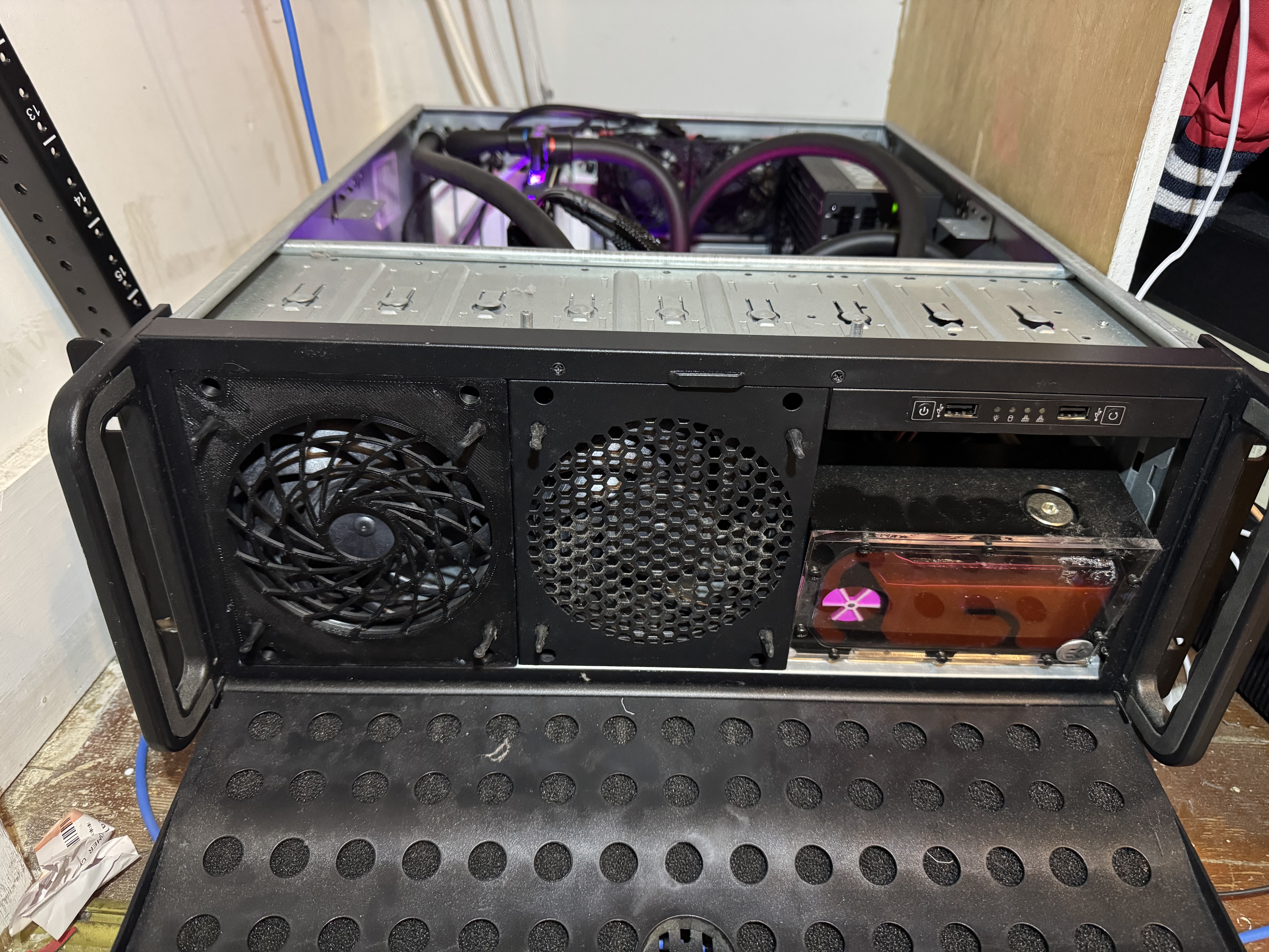 Rosewill 4U Server Chasis Noctua Fan Grille