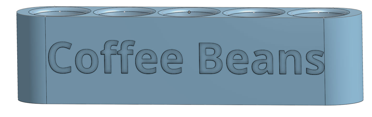 Coffee beans storage tube holder