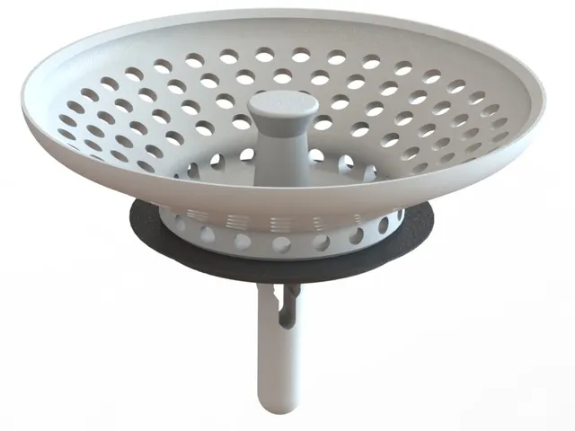 Sink Drain Strainer with Plug