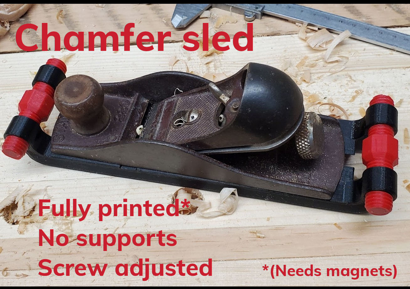 Chamfer sled for block planes