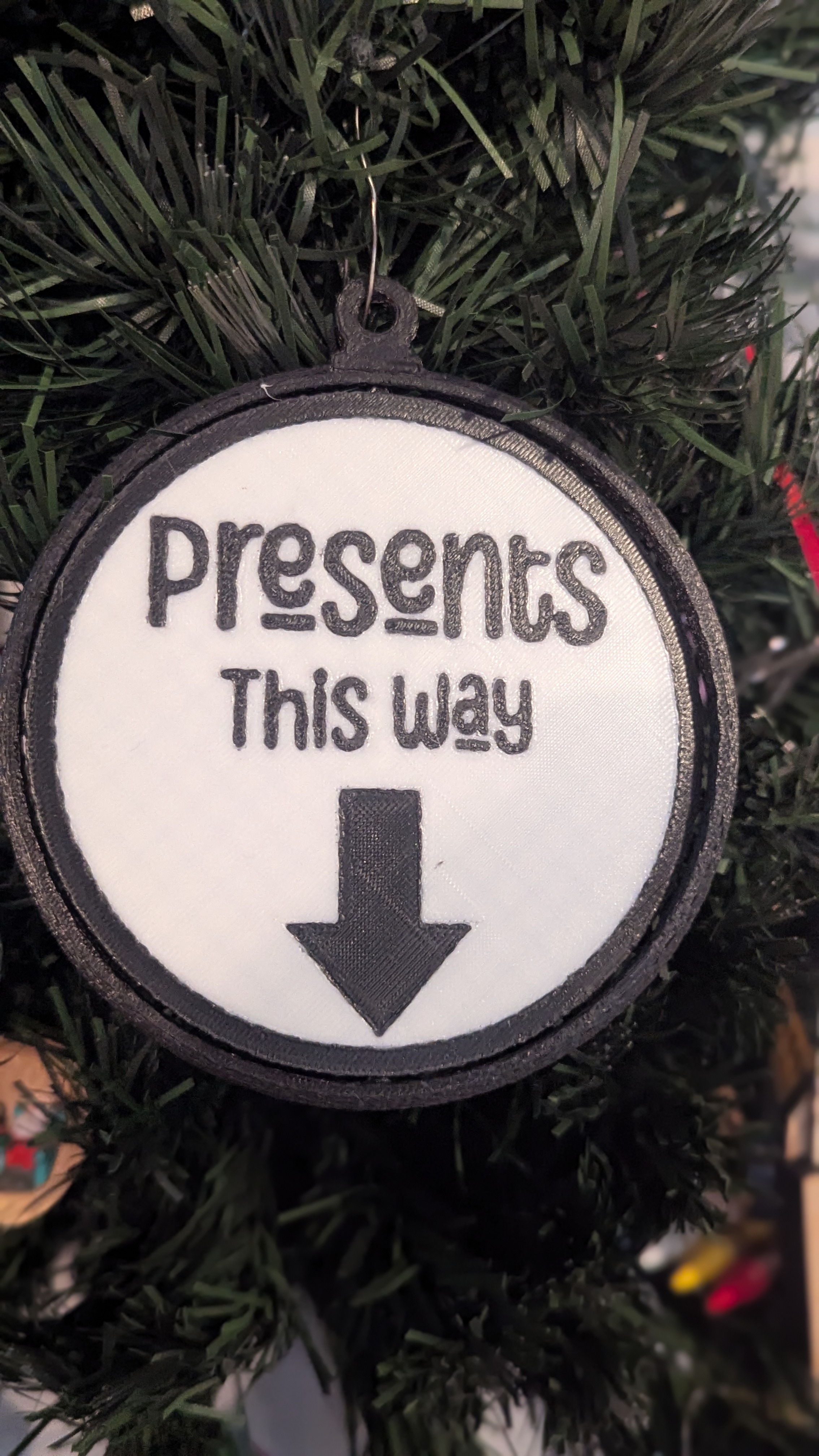 Presents This Way Ornament