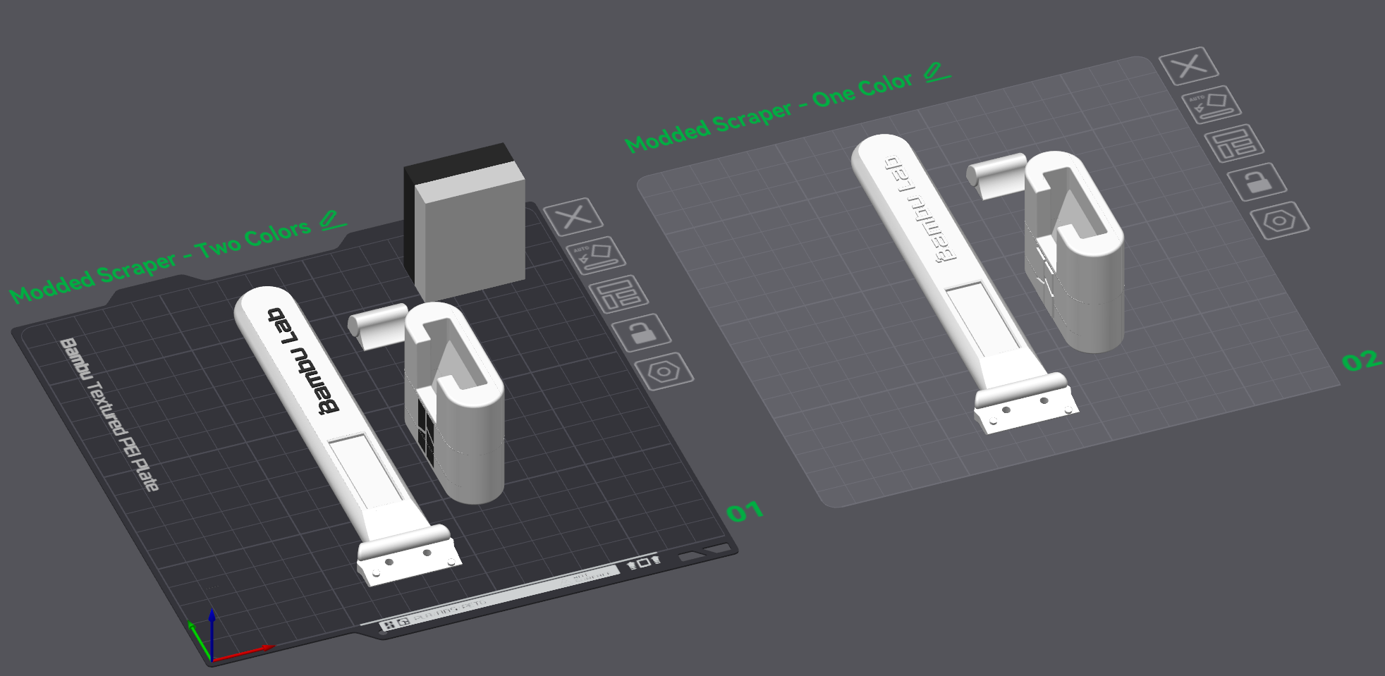 Miniatura 6 do modelo 3D Reversed Bambu Scraper Grip