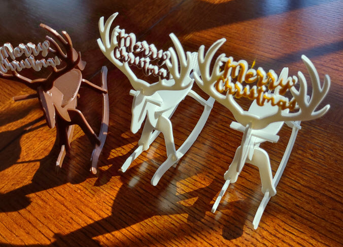 Remix "Rocking" Reindeer Christmas Card Kit for multicolor print XL or MMU3