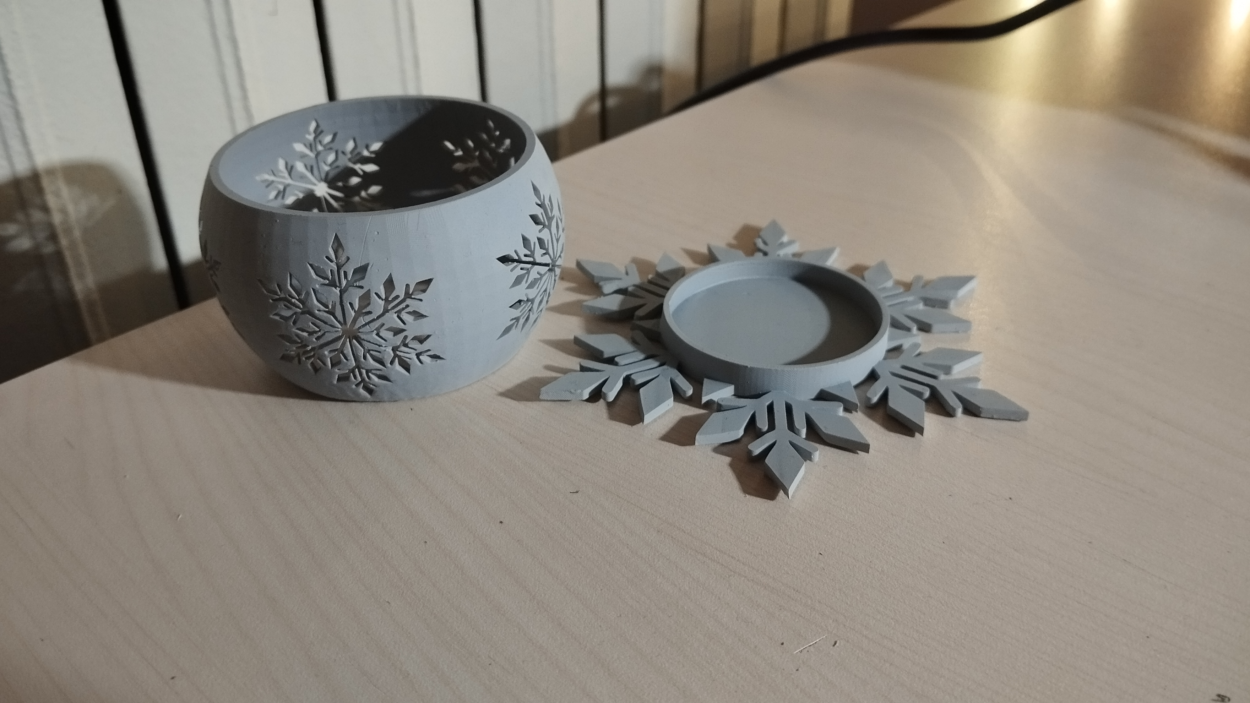 Miniatura 6 do modelo 3D Snowflake Candle Holder