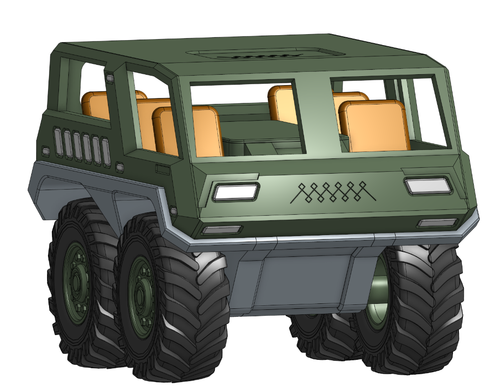 Military-style vehicle S1M10