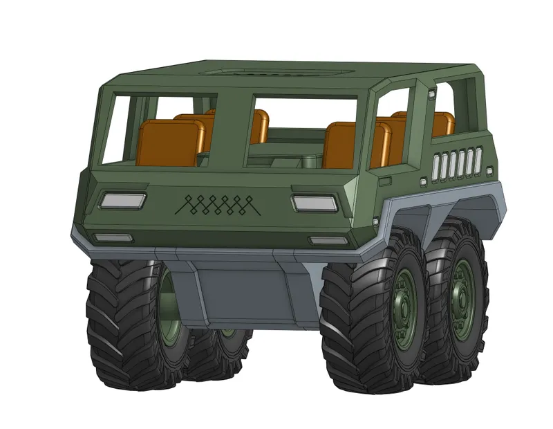 Military-style vehicle S1M10 by Thorin Oakenshield | Download free STL ...