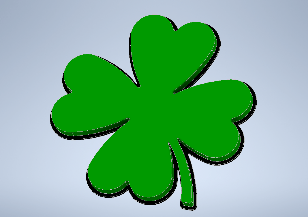 Four-leaf clover, simple design — thumbnail 2