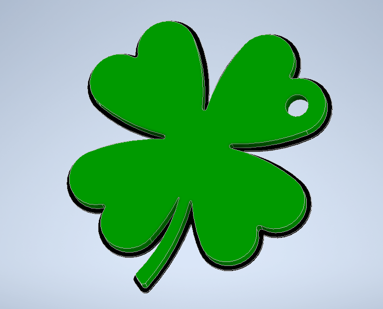 Four-leaf clover, simple design — thumbnail 4