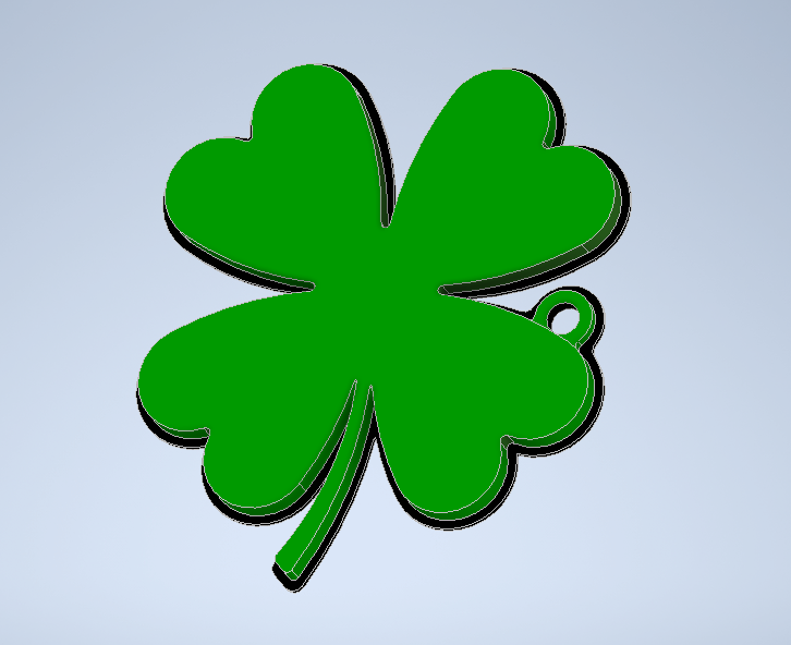 Four-leaf clover, simple design — thumbnail 3
