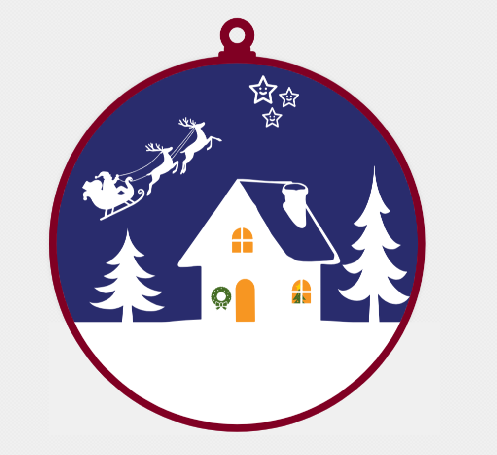 Christmas Scene Ornament