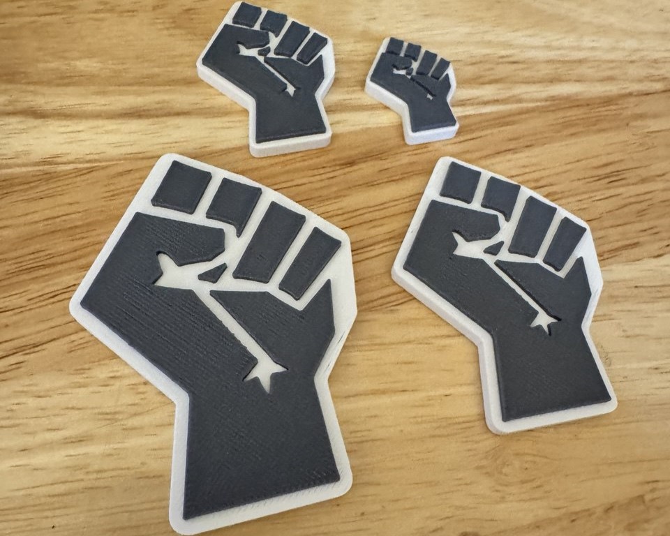 Resistance Fist - Fridge Magnet (Hot-Swap, Multi-Color) | Decoration For Whiteboard, Refrigerator, Locker, Cabinet | Home & Kitchen Essential, Classroom Office Supplies |