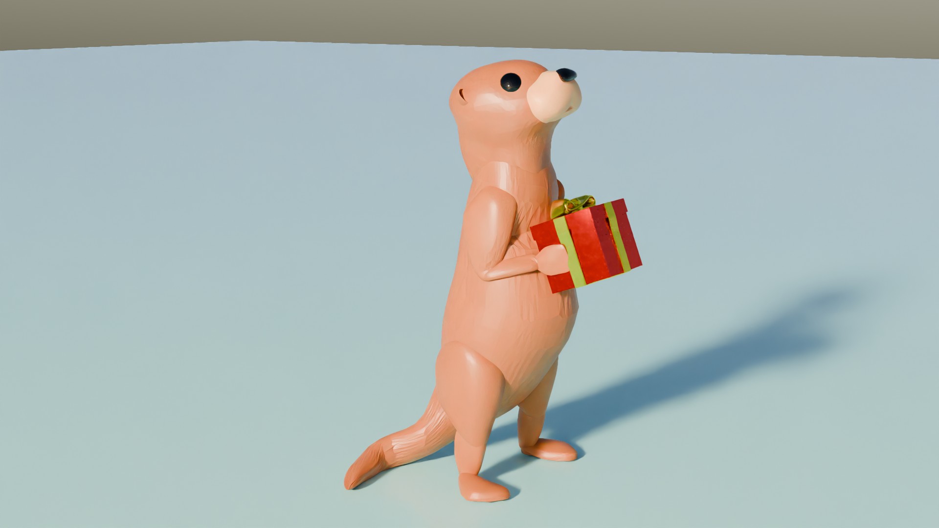 Otter giving gift — miniatura 2