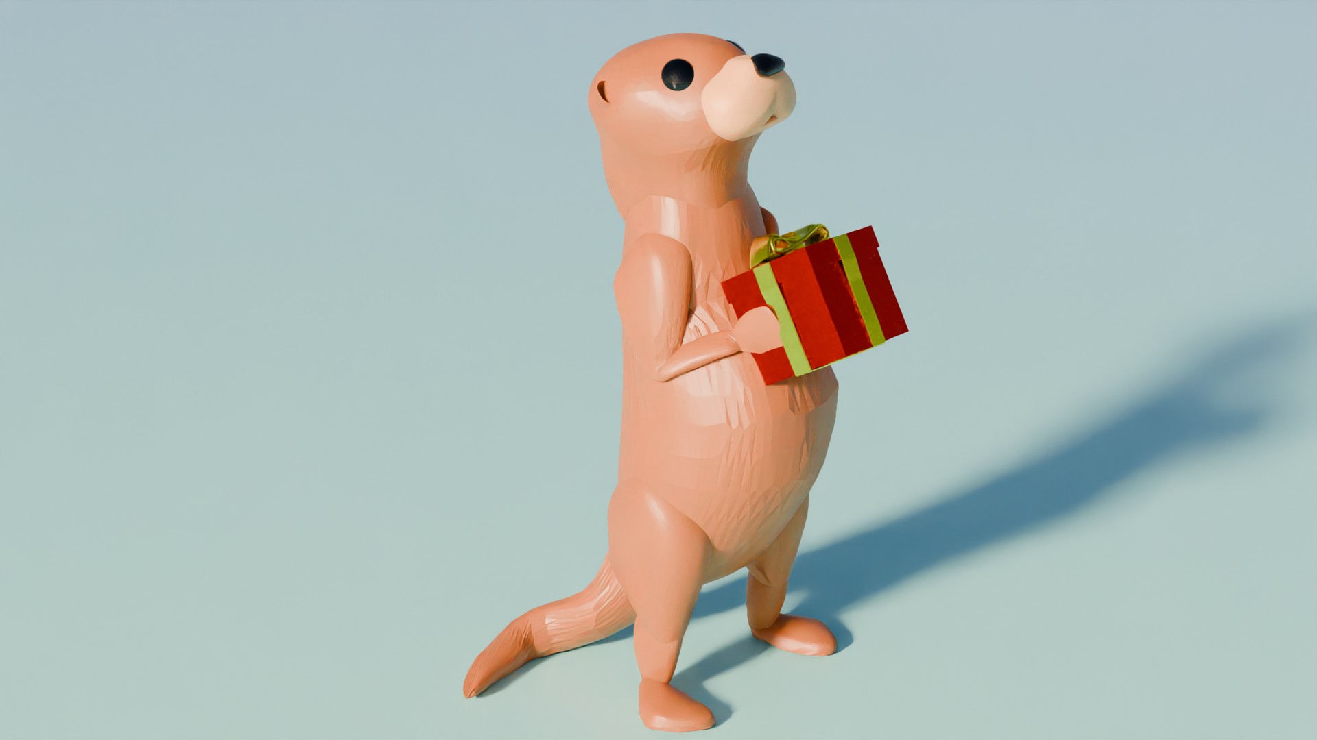 Otter giving gift