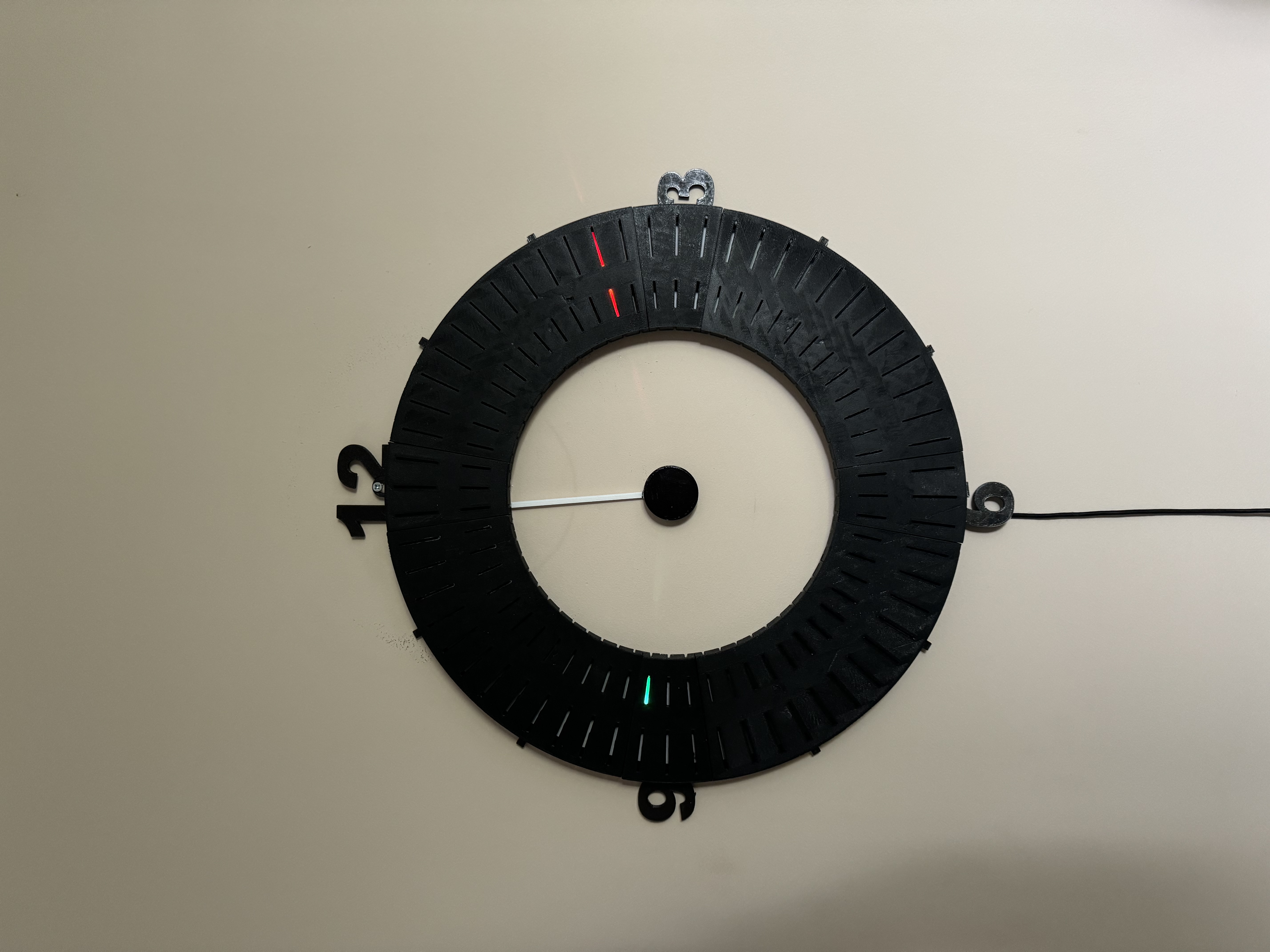 Unique LED hands clock