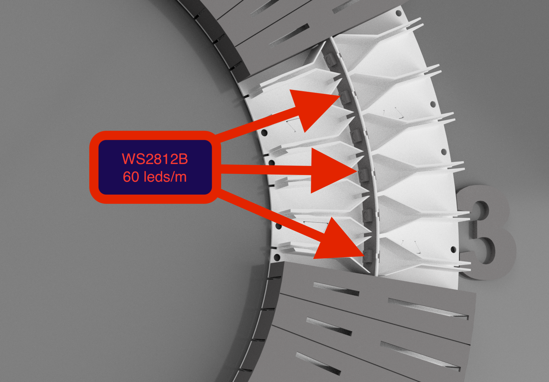 Unique LED hands clock — miniatura 10