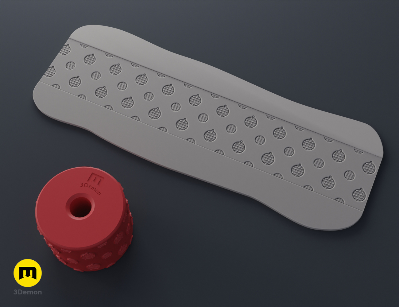 Miniatura 26 do modelo 3D Christmas Texture Rollers