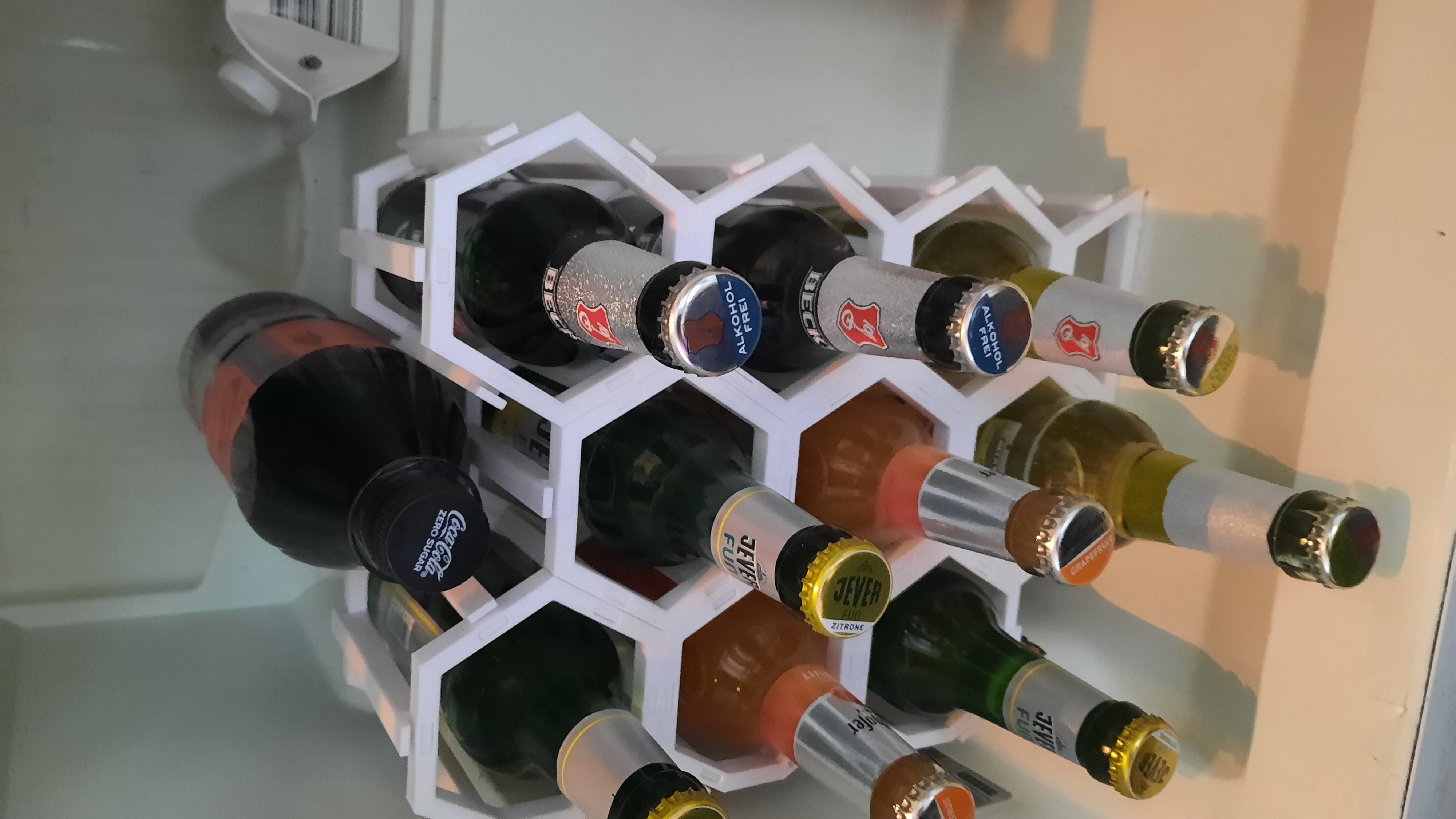 Modulares Bierflaschenregal