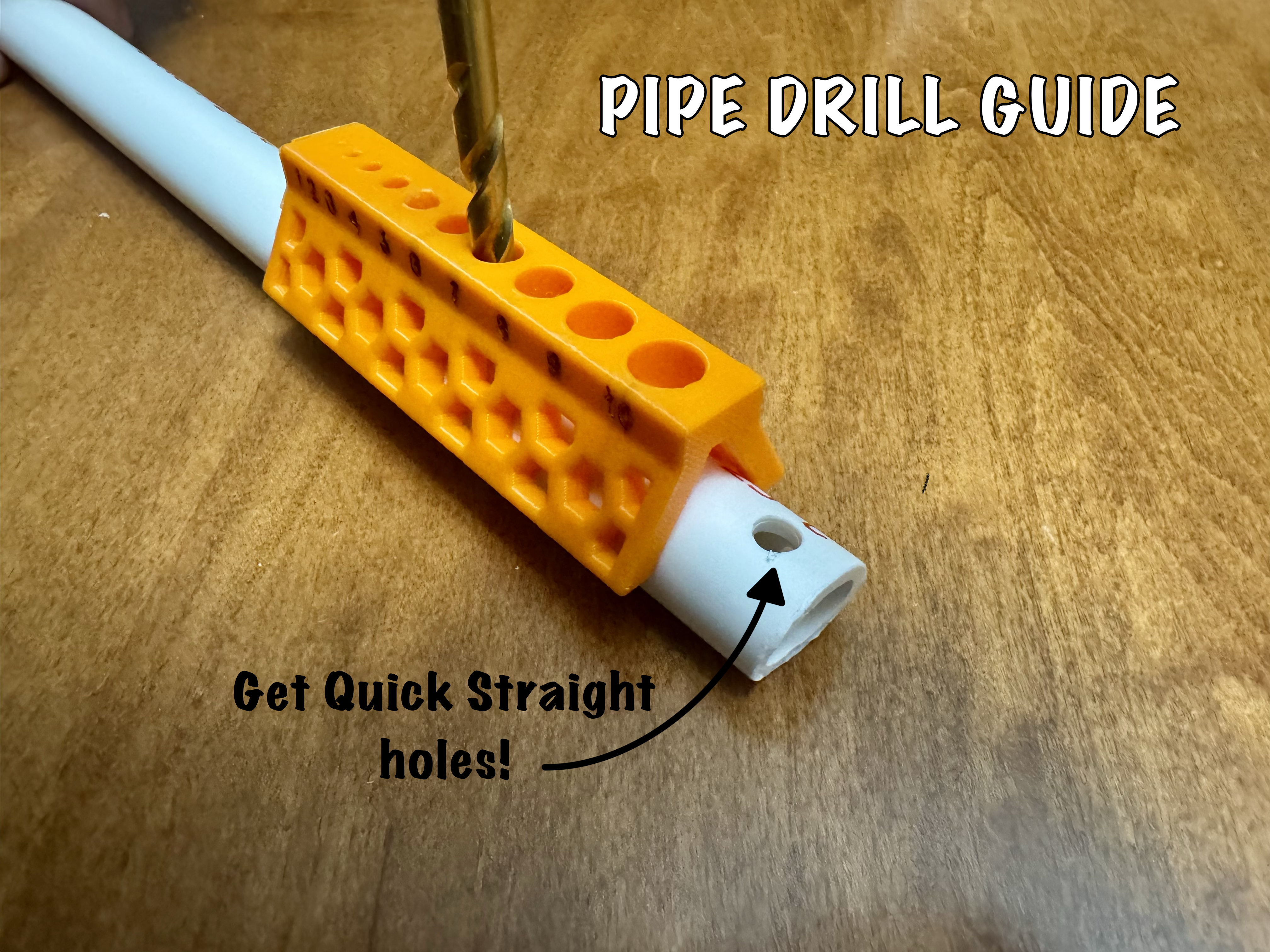 Pipe drill guide 3D model thumbnail