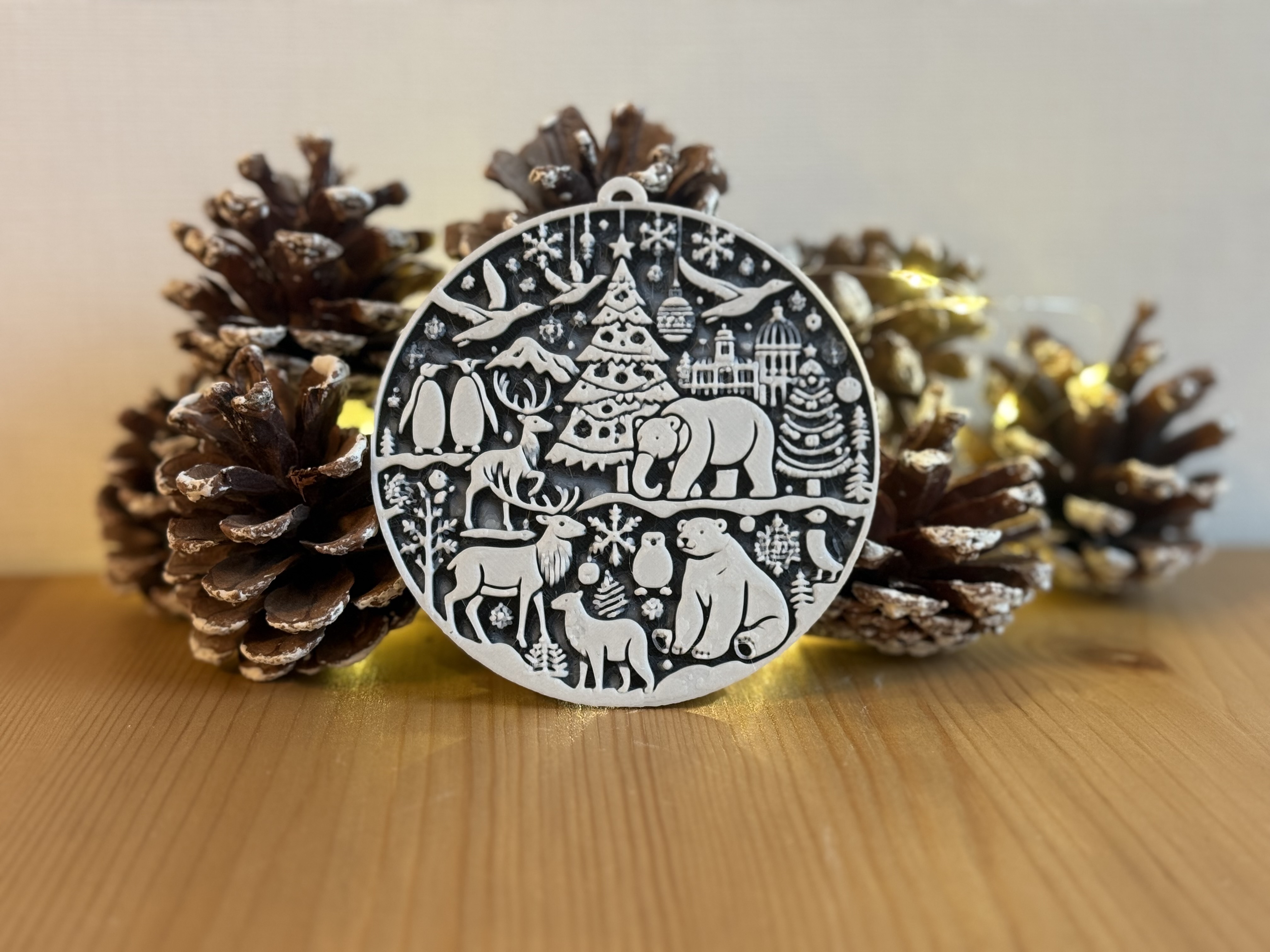 Christmas Bauble - Animal Diorama
