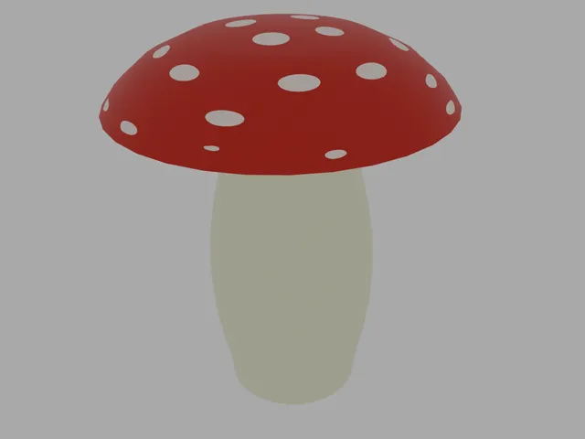 Mushroom desk container