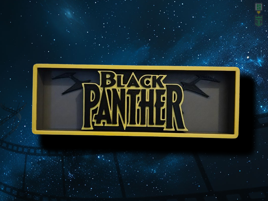 Black Panther Cinema Film Room Sign Box
