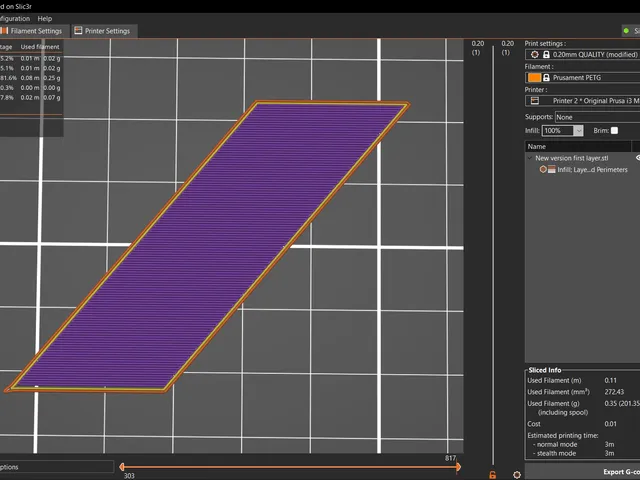 New First Layer Calibration Style "Square"