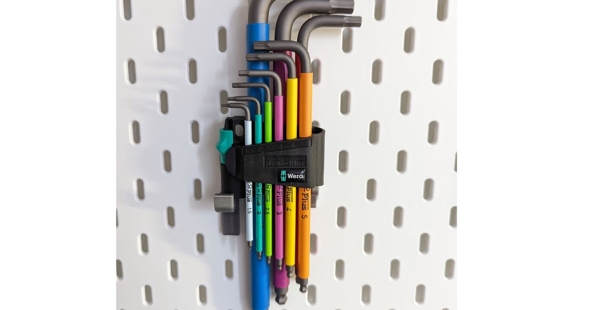 IKEA Skadis - Hex key holder / Držák na inbusy Wera by Many24 ...