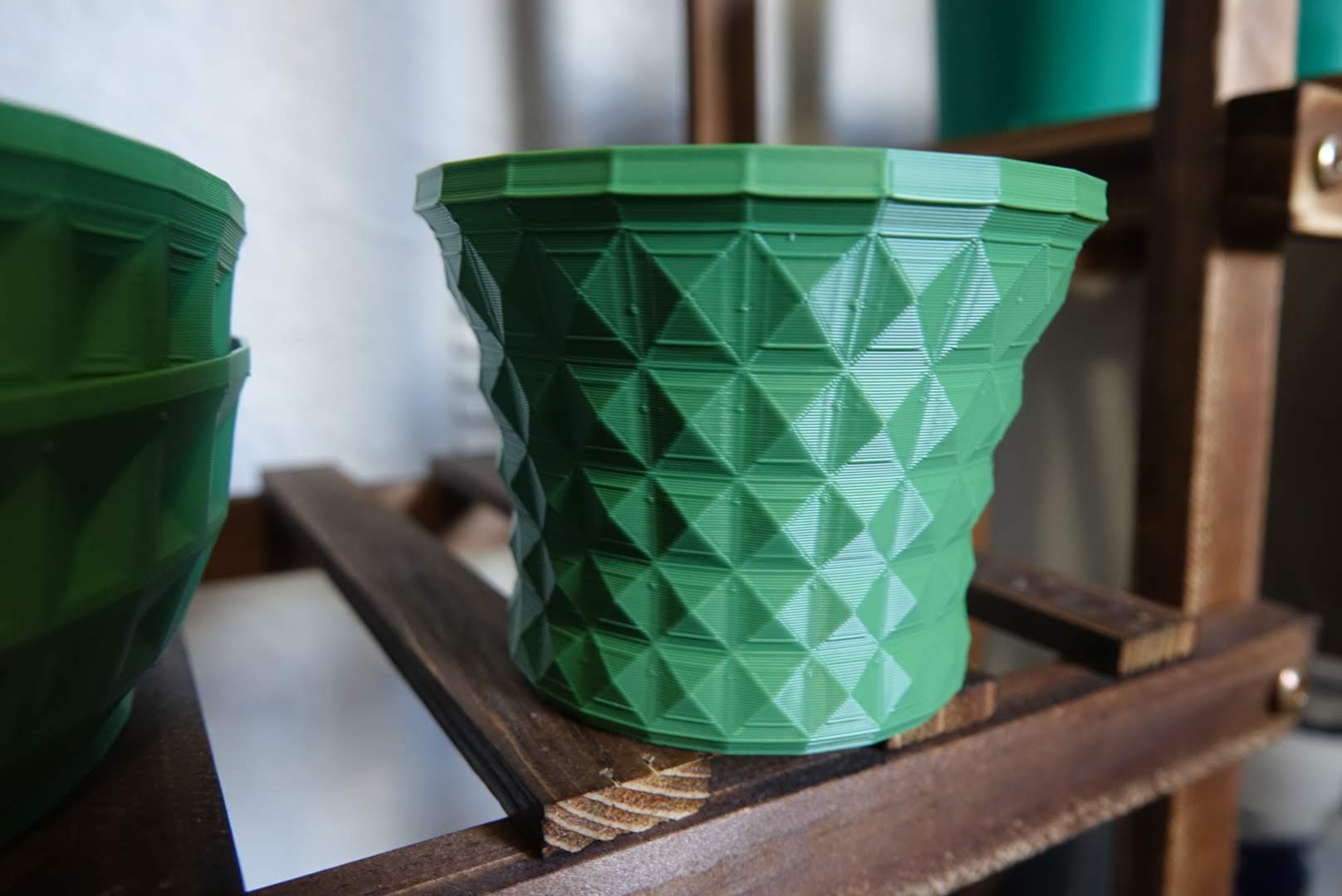 Miniatura 2 do modelo 3D Vase Mode Pot Collection - Square pattern