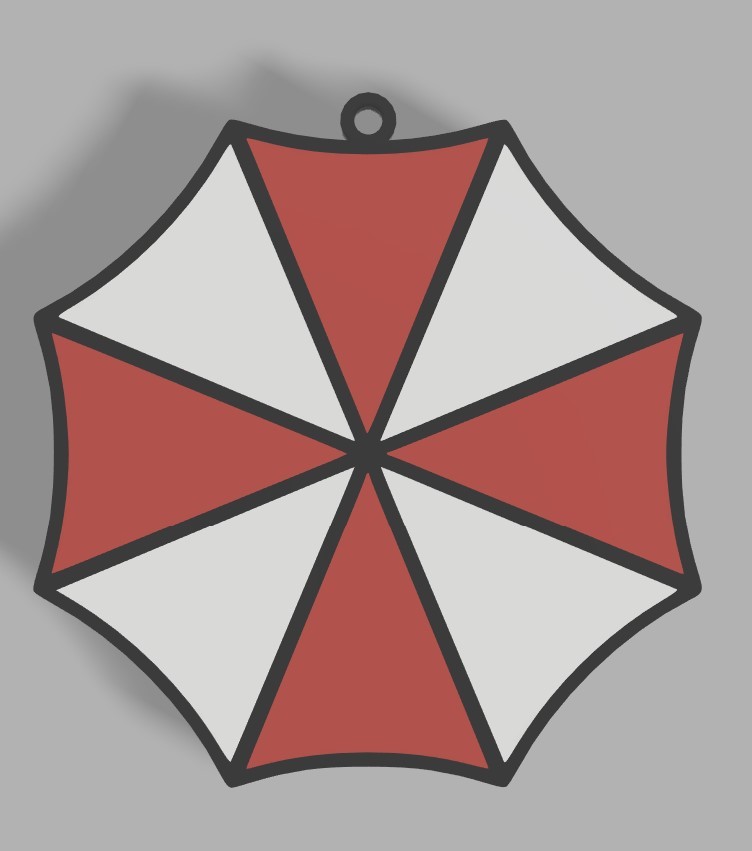 Resident Evil Umbrella christmas ornament