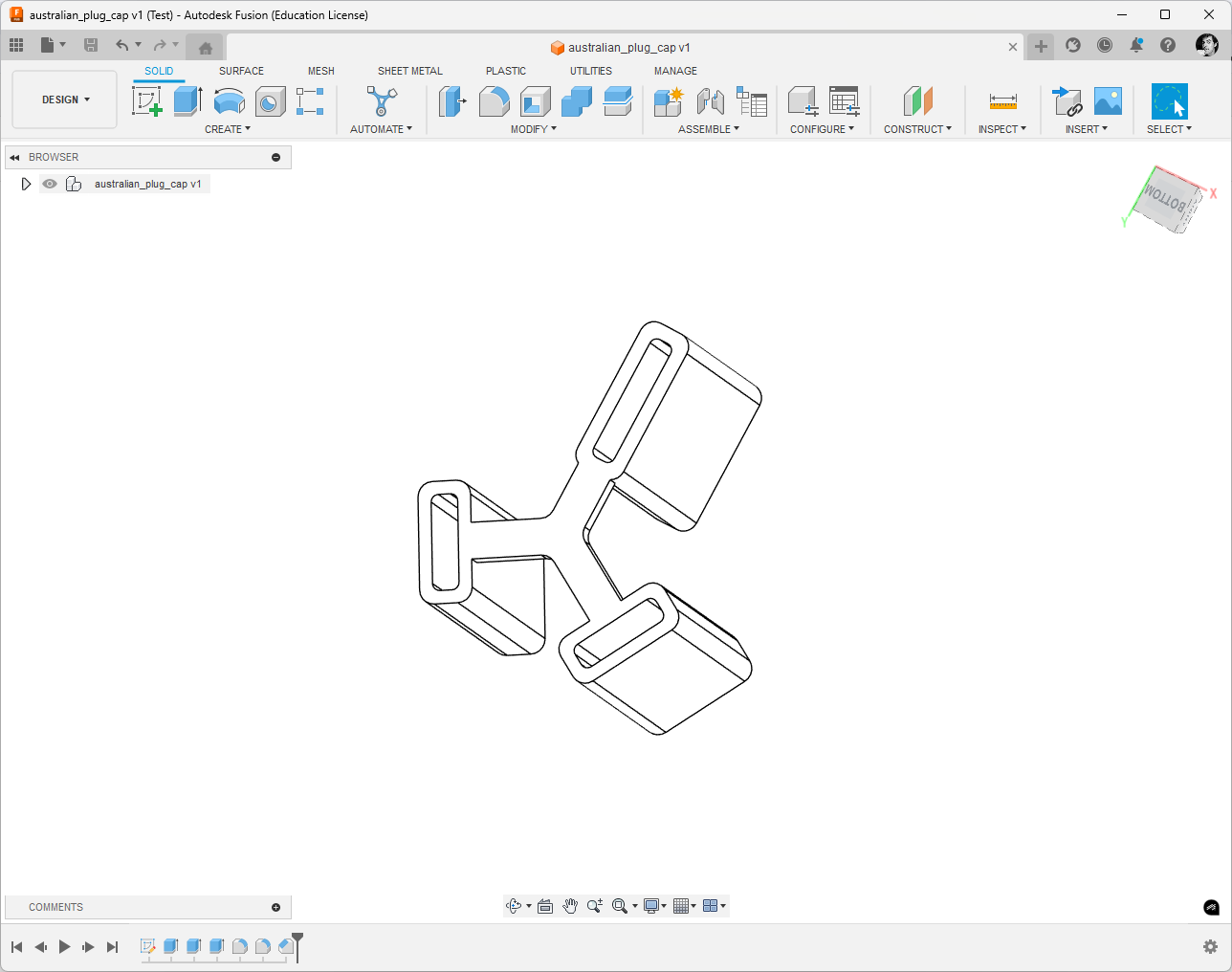 3-pin AC power plug cover by georgmierau | Download free STL model ...