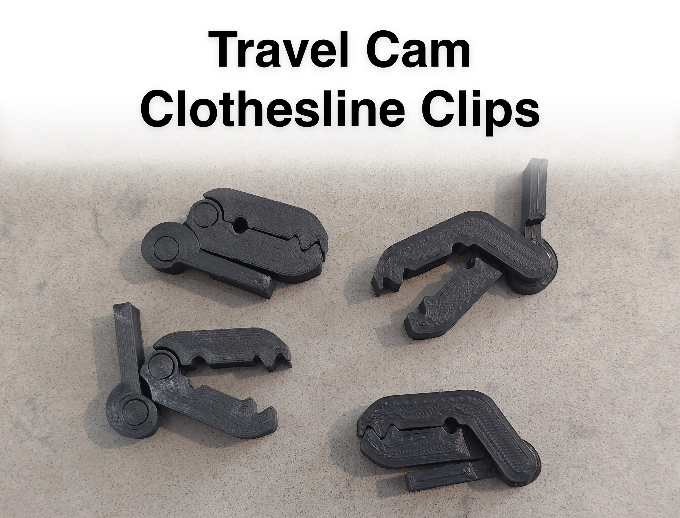 Travel Cam Clothesline Clips