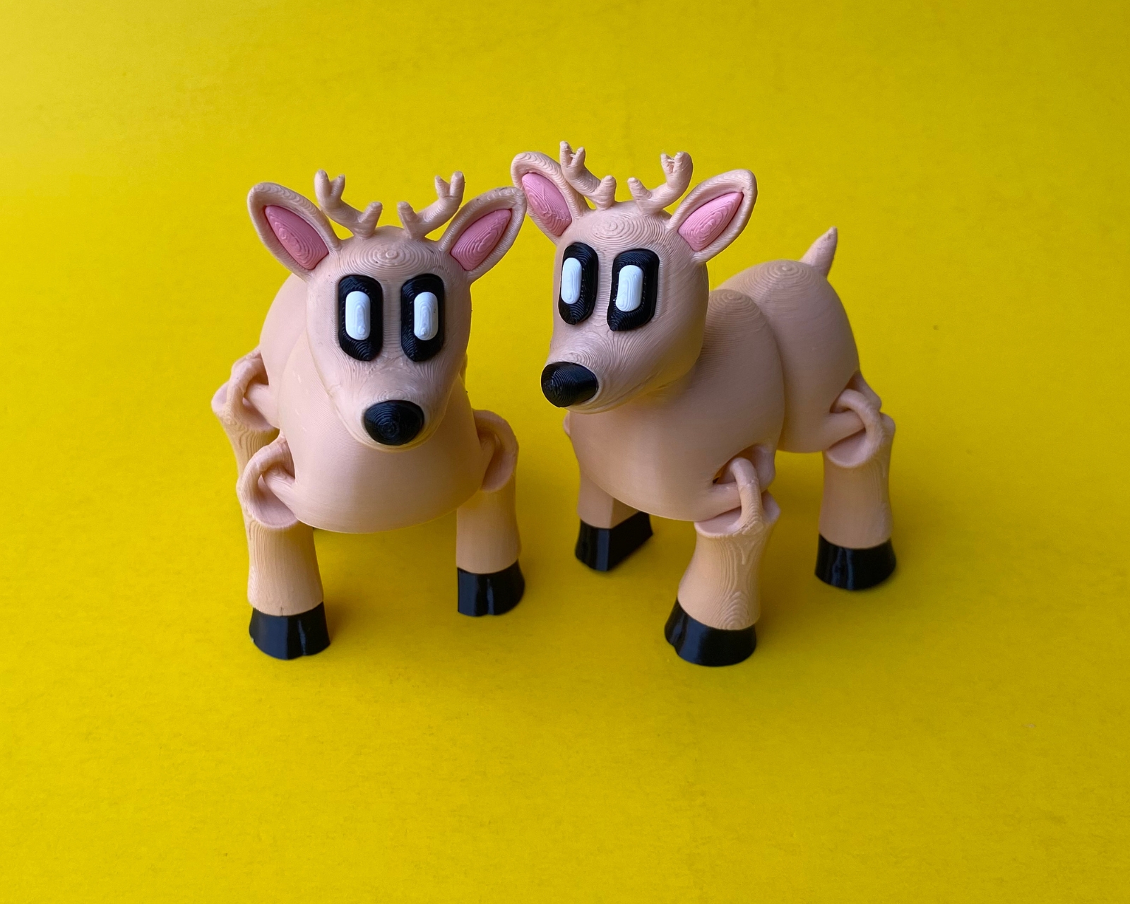 Articulated Reindeer, Separated, Print In Place