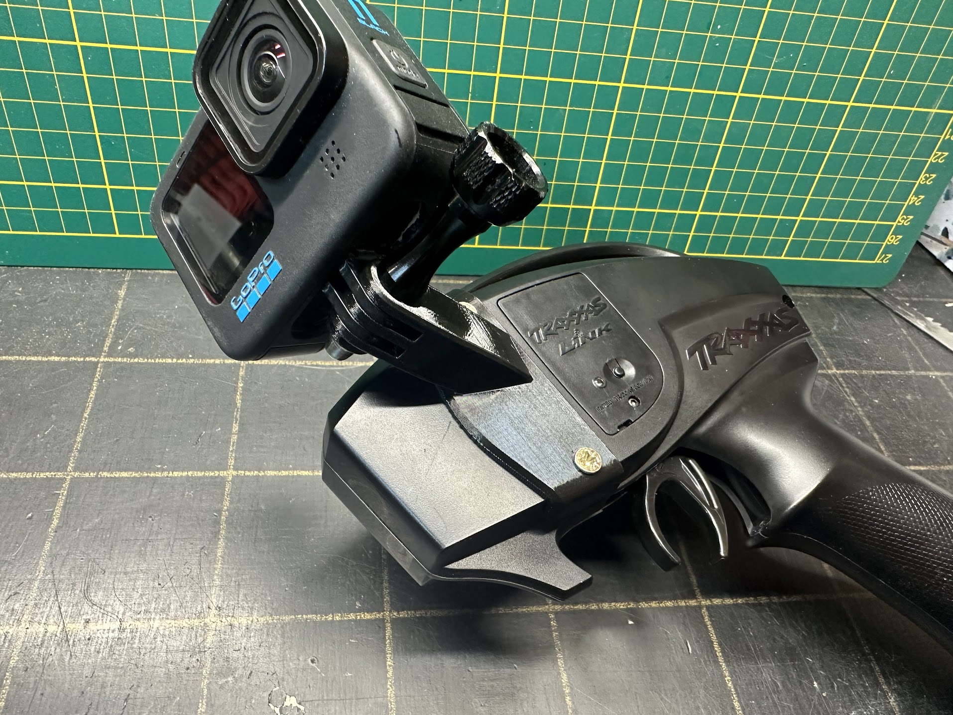 Ultimate Traxxas TQi controller GoPro mount