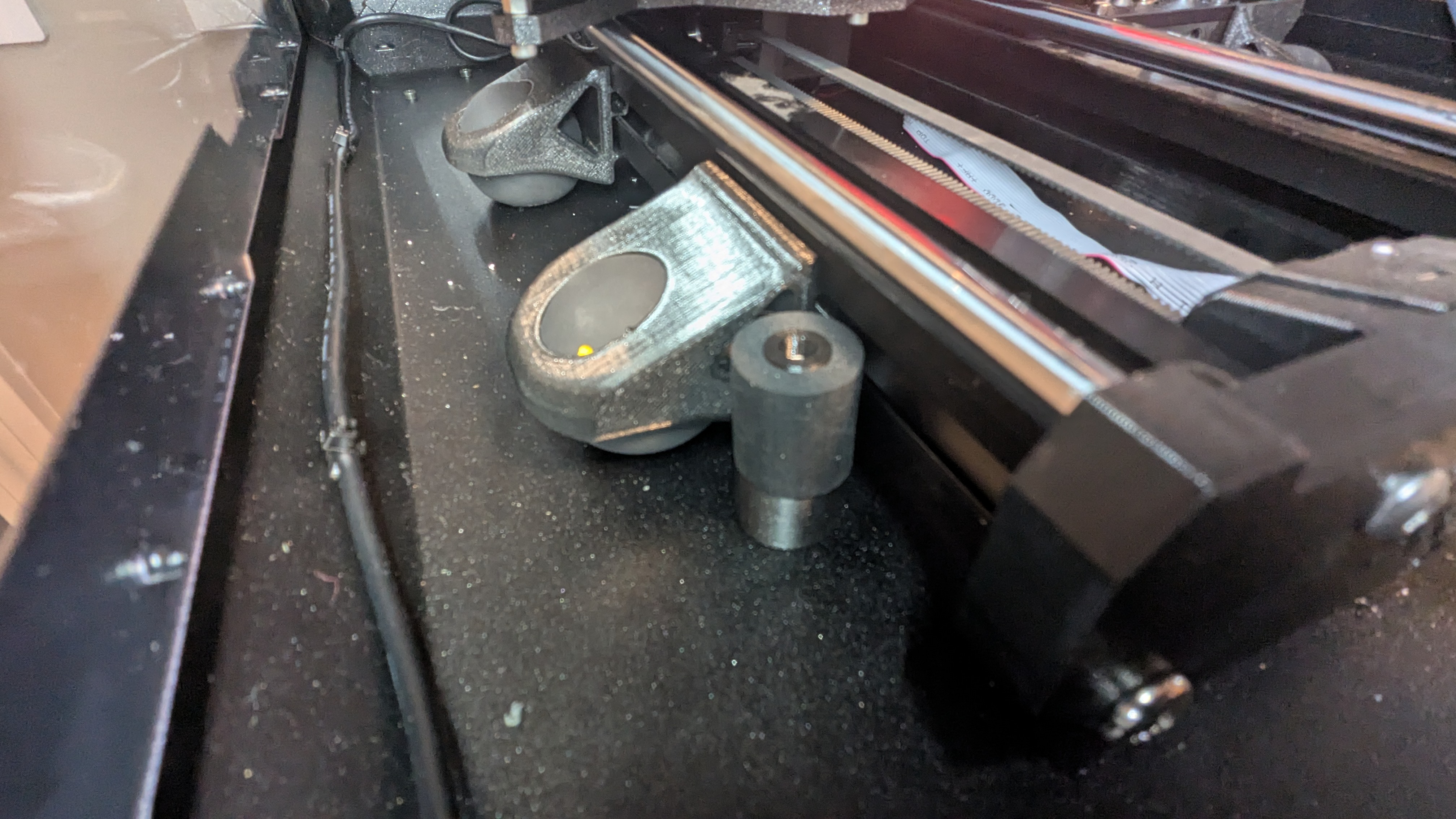 Prusa MINI Enclosure Damper Extension (for squash ball feet)