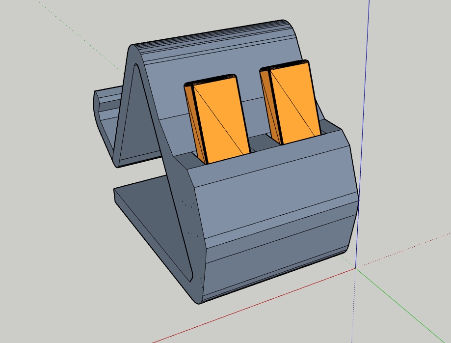 Phone Stand with 2 Slots for USB sticks