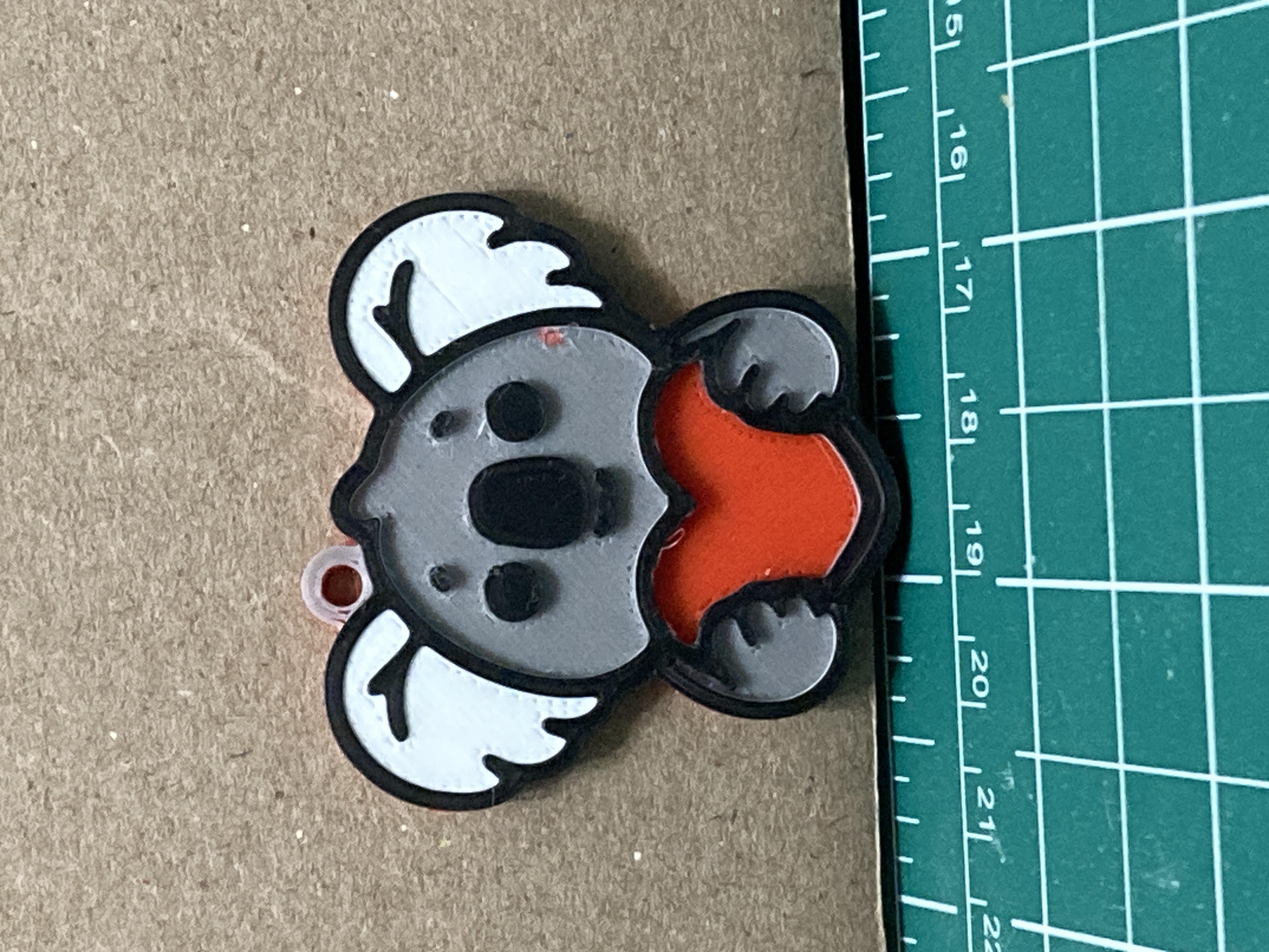 Koala with a Heart Keychain - 3-4 Color Remix