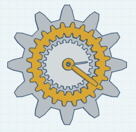 Miniatura 2 do modelo 3D GEAR CLOCK
