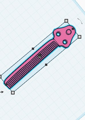 butterfly knife with comb