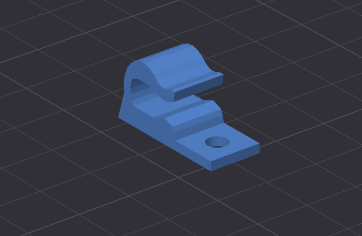 Simple Cable Clip with screw hole