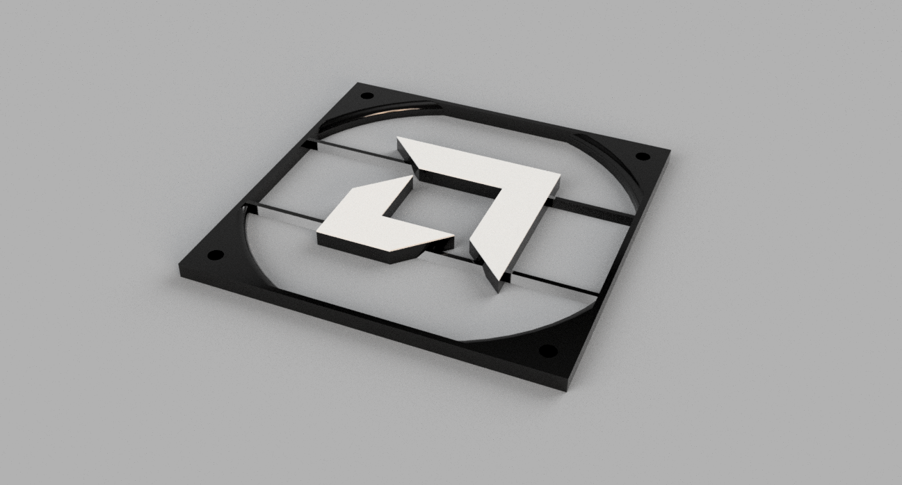 AMD logo fan cover 120mm