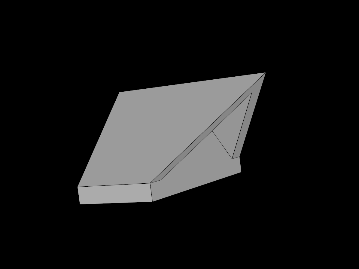 Lego Compatible (3049b.dat) Slope Brick 45 1 x 2 Double / Inverted