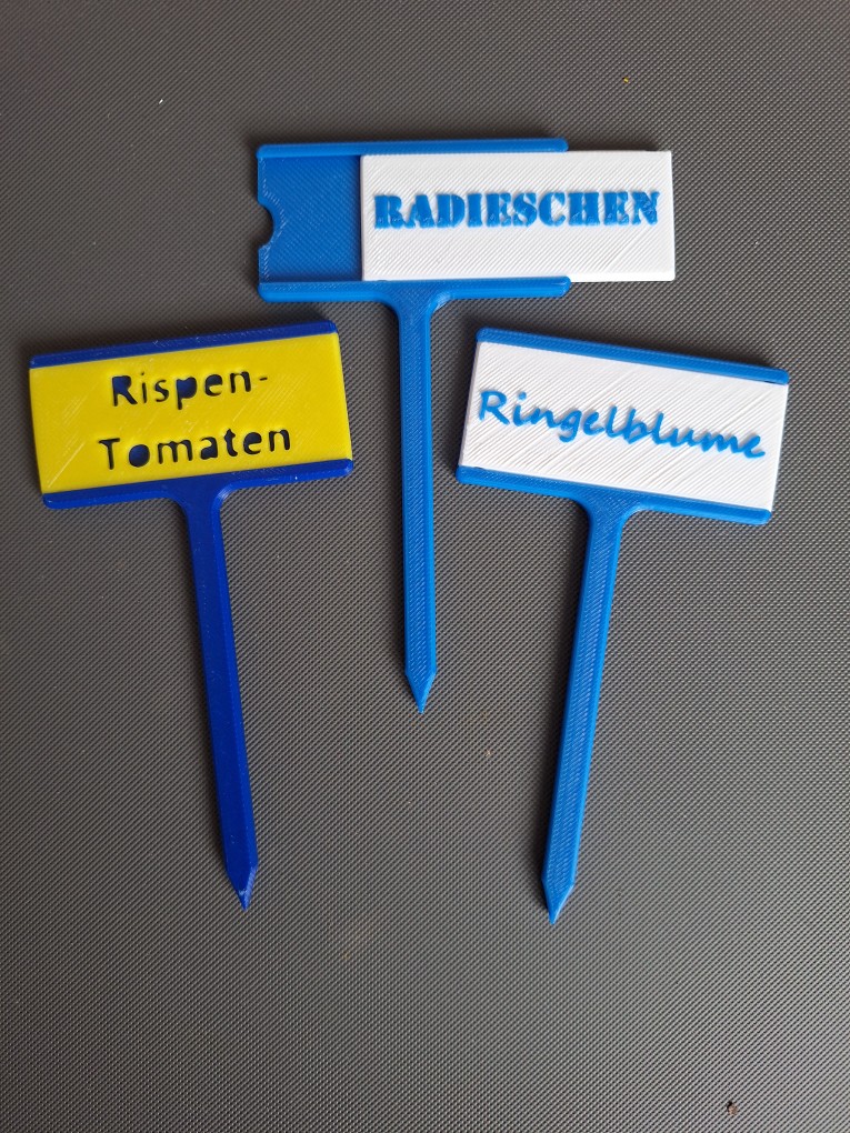 Plant label with replaceable lettering plate , Pflanzschild mit Wechselplatte — miniatura 2