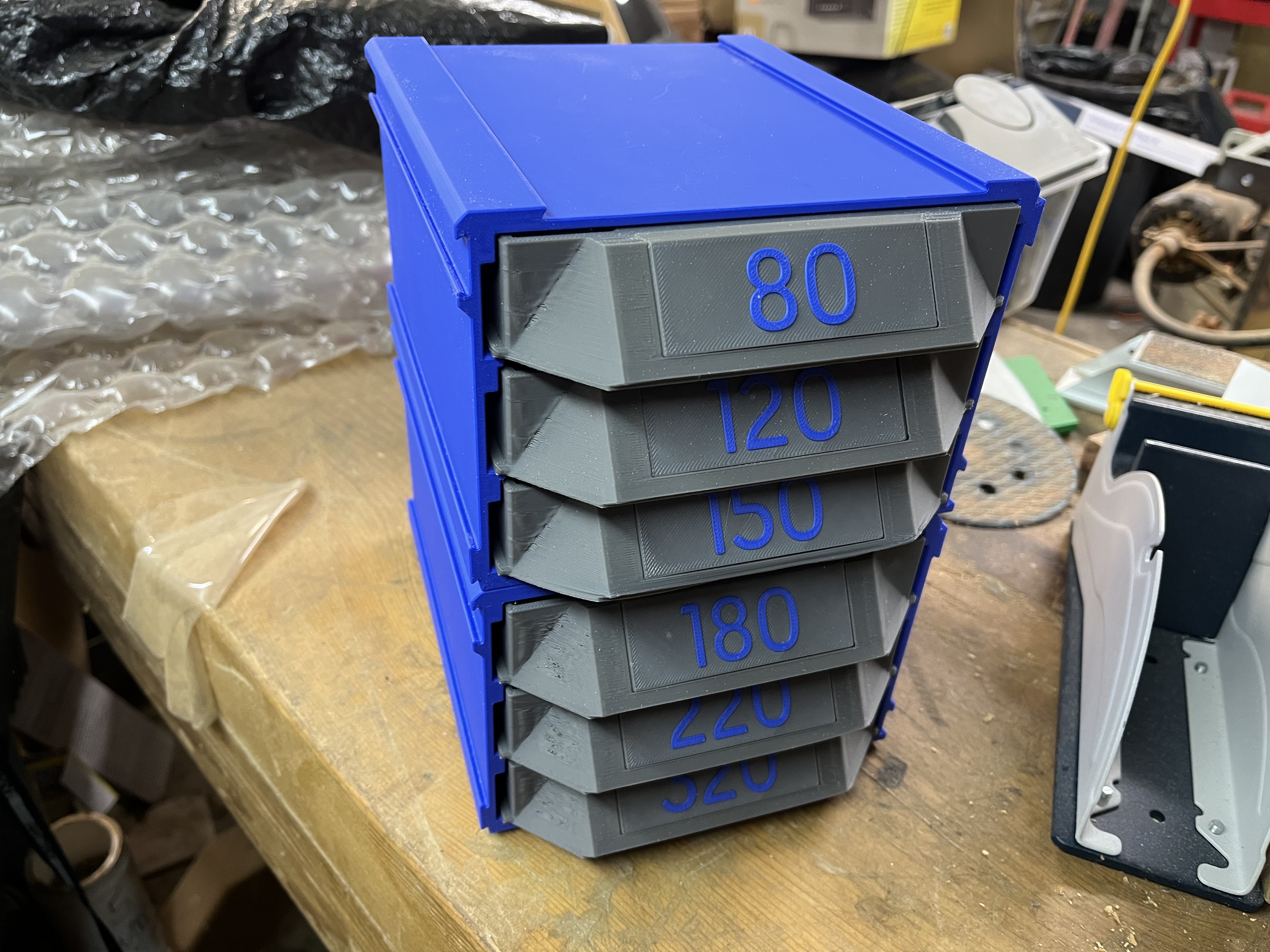 Stackable 5" (125mm) Sanding Disk Organizer