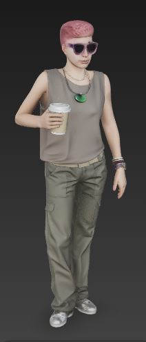 Personaje Femenino GTA 5 / Female character from GTA 5 3D model