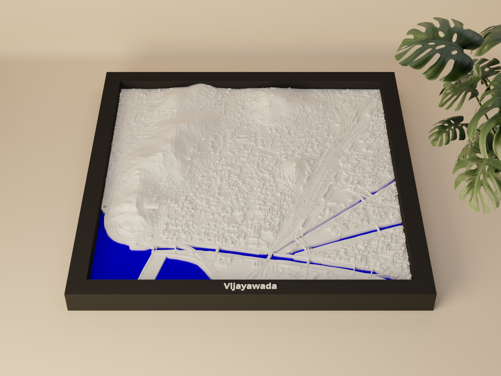 Vijayawada, India - 3D Miniature