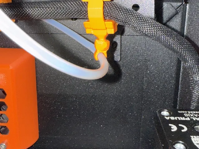 Prusa CORE One/+ Articulated Nextruder Cable Chain Exoskeleton link with movable PTFE clip