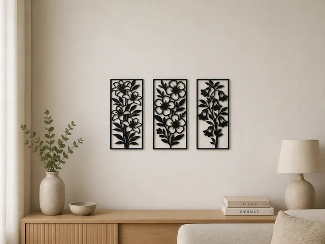 Modern Floral Wall Decor