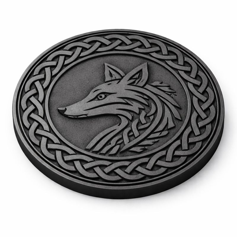 Anglo-Saxon Viking style animal coasters