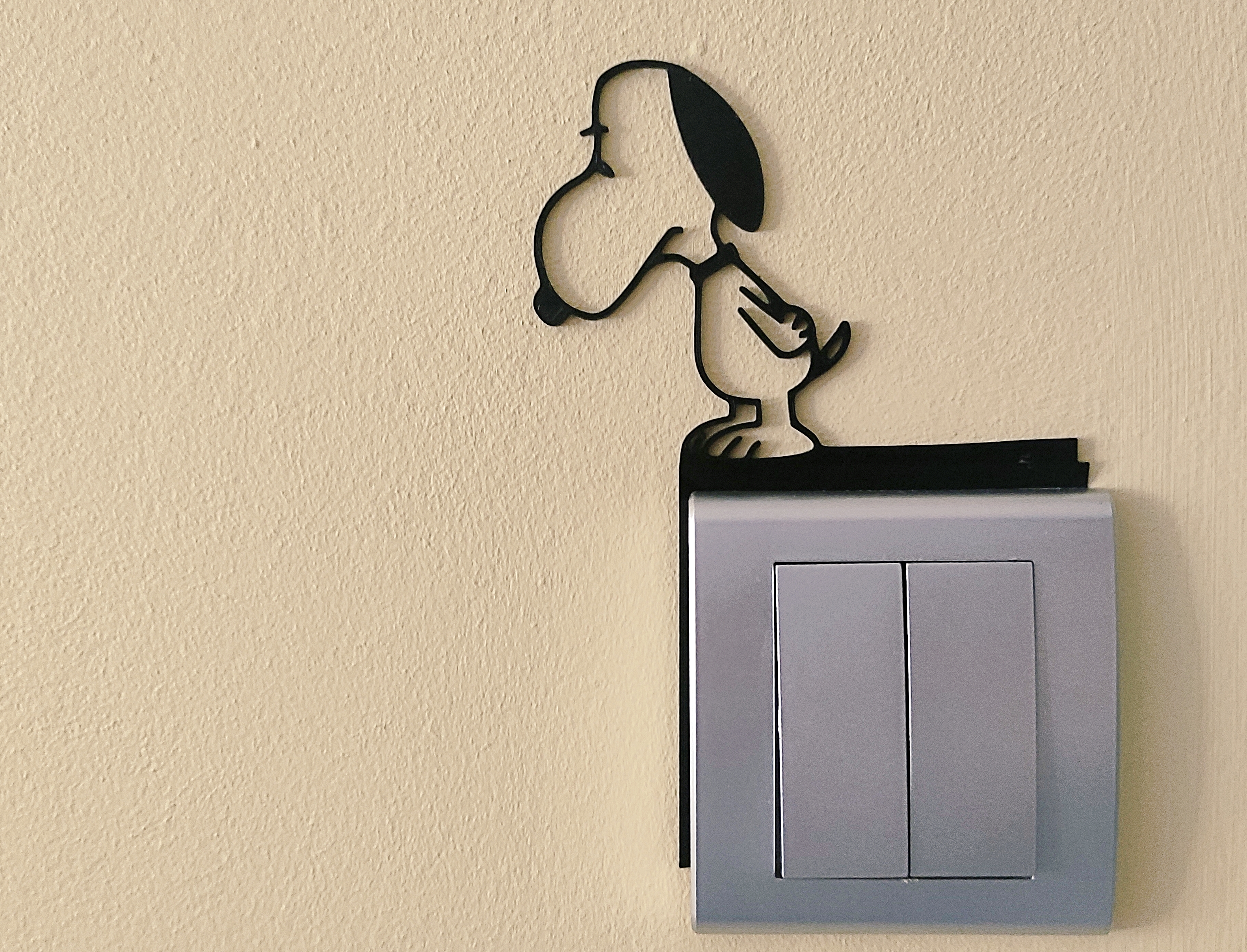 Snoopy Light Switch / Outlet Decoration – 3D Printable Model 9